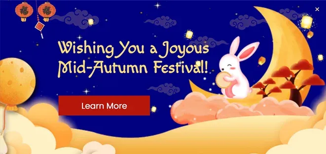 Mid-Autumn Festival Greeting Popup Template for Site Visitors