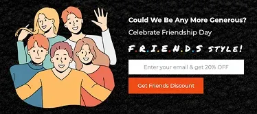 Friendship Day Celebration Popup Template to Increase Email Signups