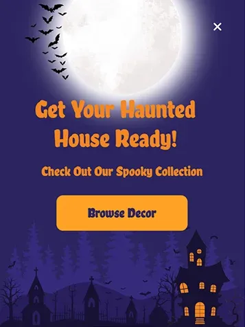 Halloween Home Decor Popup Template