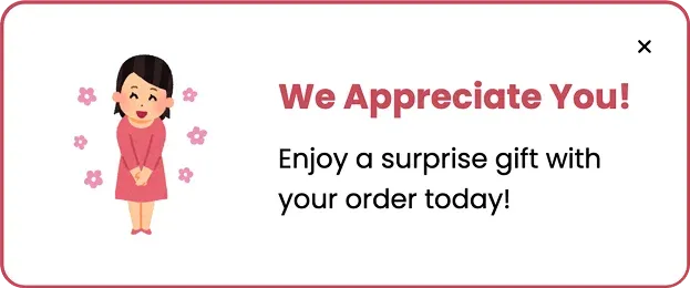 Thank You Day Nudge Popup Template