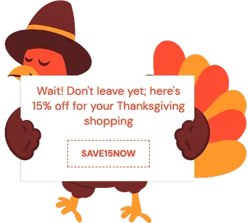 Thanksgiving Exit‑Intent Popup Template to Unlock Discounts