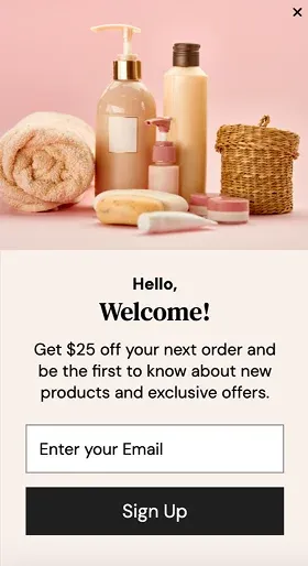 Welcome Incentive Offer Popup Template for New Customers