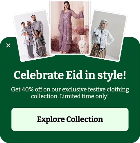 Eid Al-Fitr Collection Showcase Popup Template