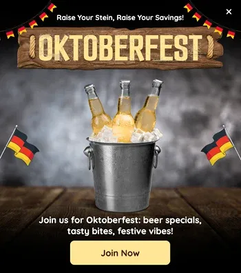 Oktoberfest Celebration Invitation Popup Template