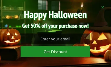 Halloween Treat Popup Template for Boosting Email List