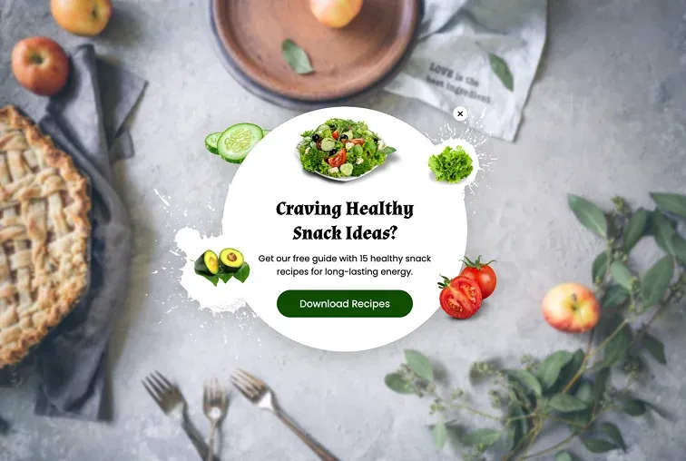 World Health Day Free Recipe Download Fullscreen Popup Template