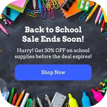 Back to School Urgency Popup Template