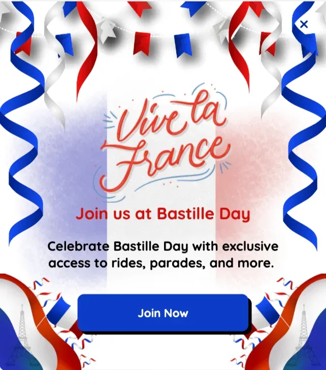 Bastille Day Template for Parade