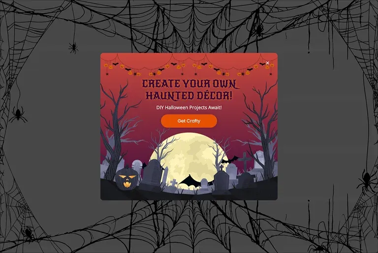 Halloween Haunted Decor's Lightbox Popup Template