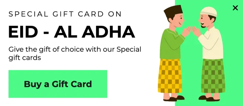 Boost Sales on Eid Al-Adha with Special Gift Card Popup Template