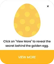 Golden Easter Egg Secret Reveal Popup Template