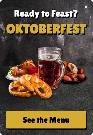 Oktoberfest Feast Menu Sidebar Popup Template