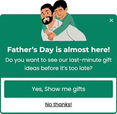 Father's Day Offer Promotion Popup Template