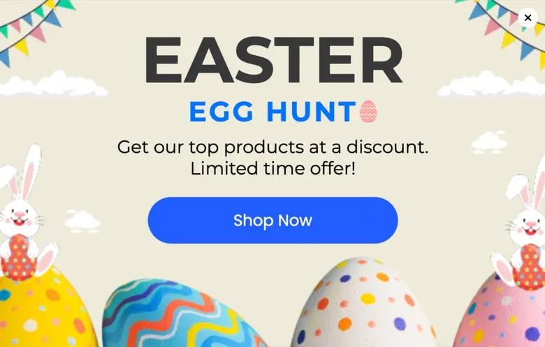 Easter Egg Limited-Time Offer Popup Template