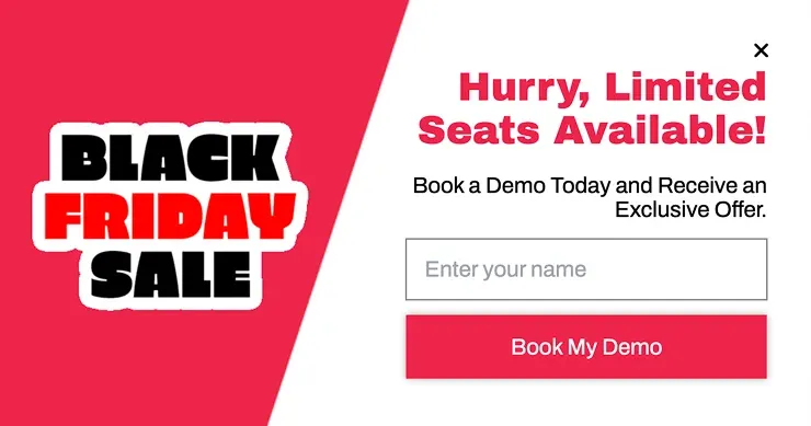 Black Friday Limited Signup Popup Template