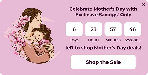 Mother's Day Limited-Time Sale with Countdown Popup Template