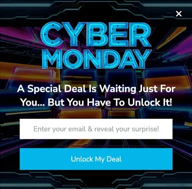 Cyber Monday Special Deal Popup Template