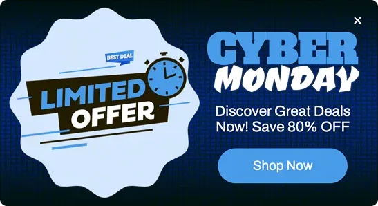 Cyber Monday Limited-Time Offer Popup Template