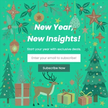 New Year Sign Up Discount Popup Template