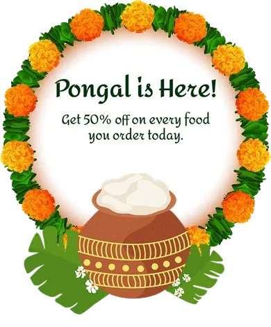 Wish Pongal to Website Visitors Popup Template