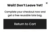 Earth Day Reduce Cart Abandonment with Exit Intent Popup Template