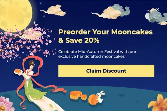 Mid-Autumn Festival Mooncake Preorder Offer Popup Template