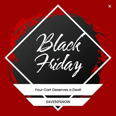 Black Friday Coupon Code Popup Template