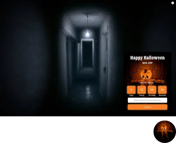 Halloween Widget Template for Email Signups
