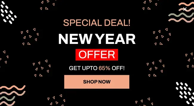 Celebrate the New Year with Discount  Popup Template